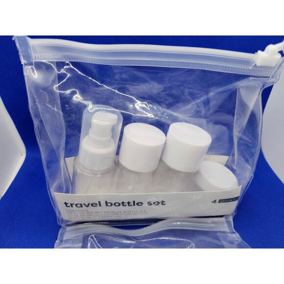 Target Bullseye Travel Bottle Set of 4 with Travel Pouch (NEW IN PACK) - Picture 4 of 6